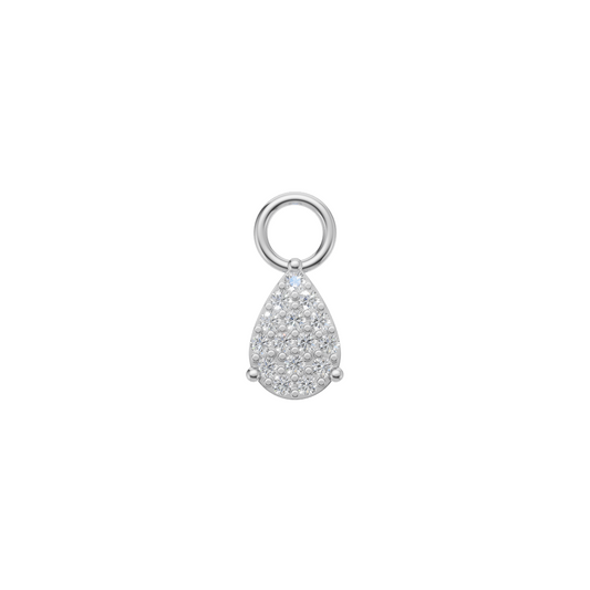Teardrop Multi Diamond Charm