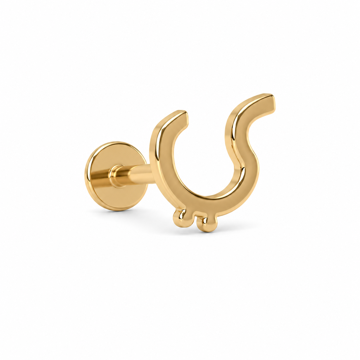 Arabic letter solid gold