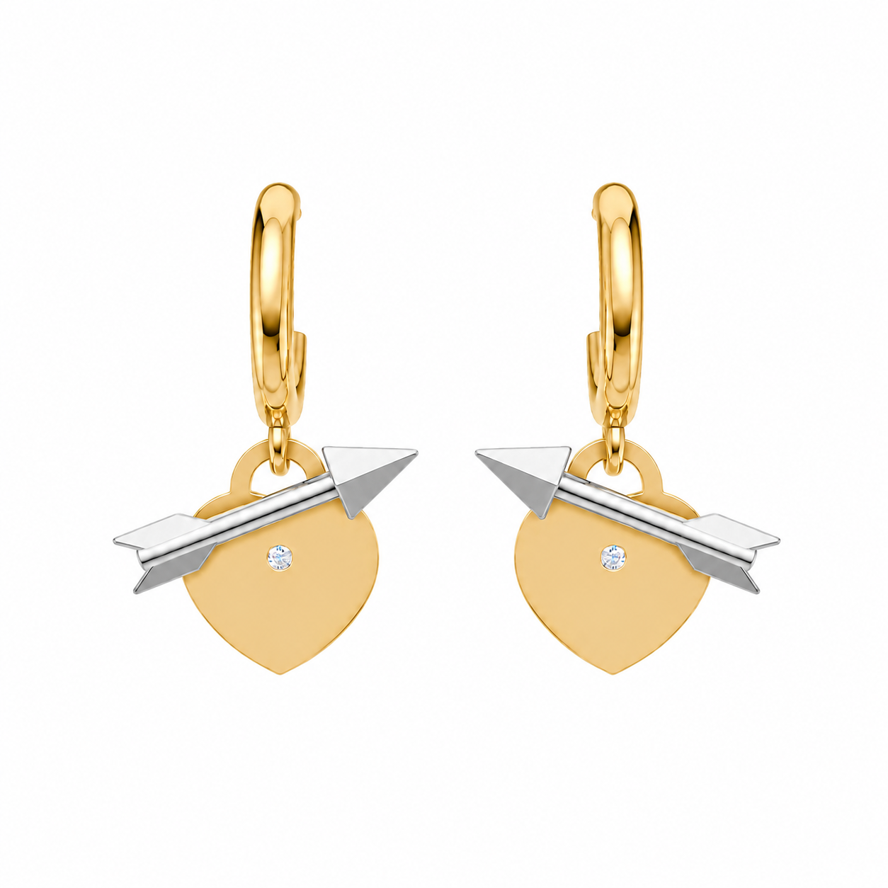 Arrowed Heart Earring