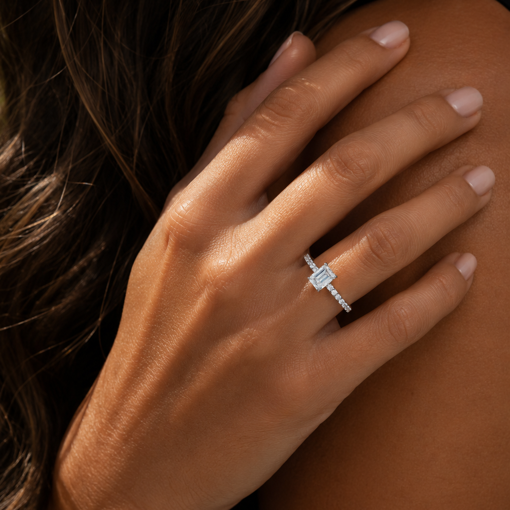 Emerald Cut Diamond Ring