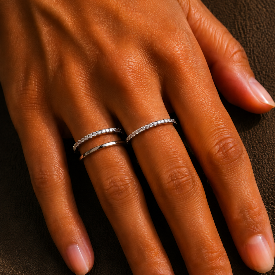 Half Eternity and Gold Band